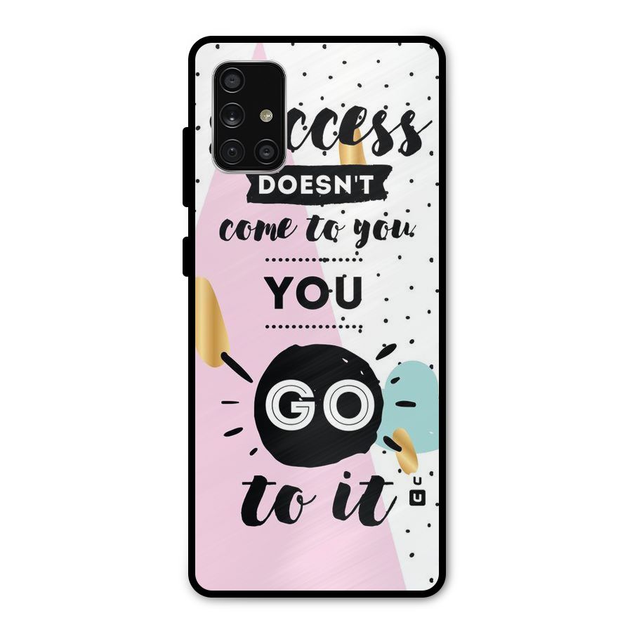 Go To Success Metal Back Case for Galaxy A71