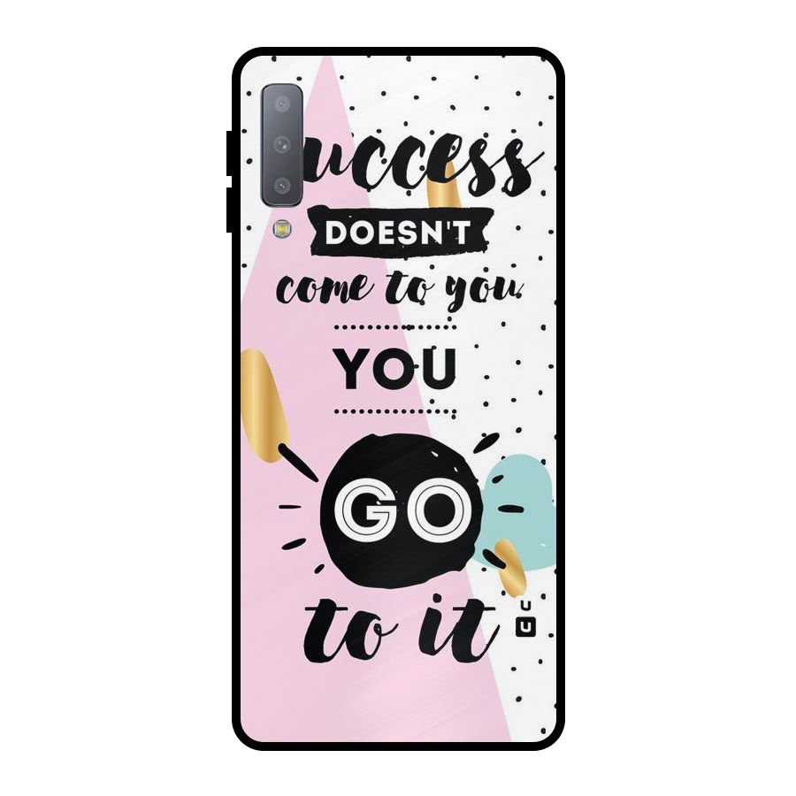Go To Success Metal Back Case for Galaxy A7 (2018)