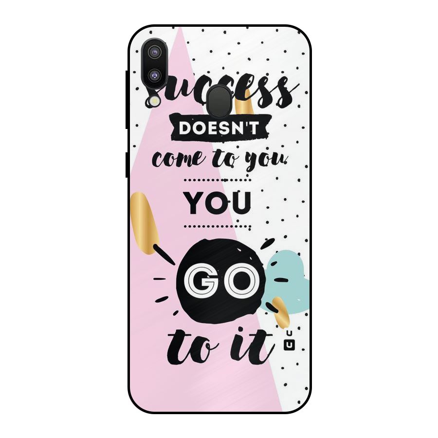 Go To Success Metal Back Case for Galaxy M20