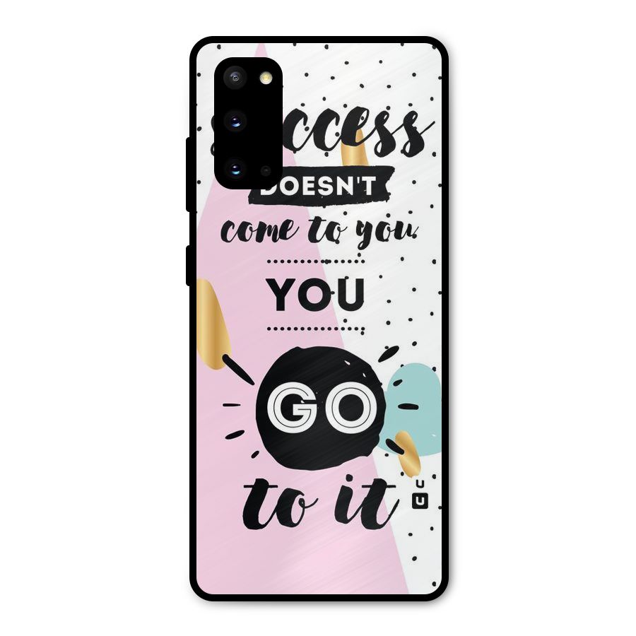 Go To Success Metal Back Case for Galaxy S20