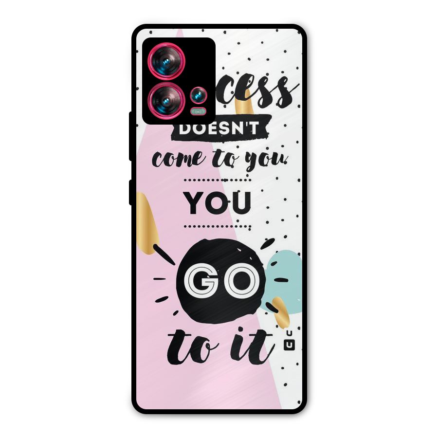Go To Success Metal Back Case for Motorola Edge 30 Fusion