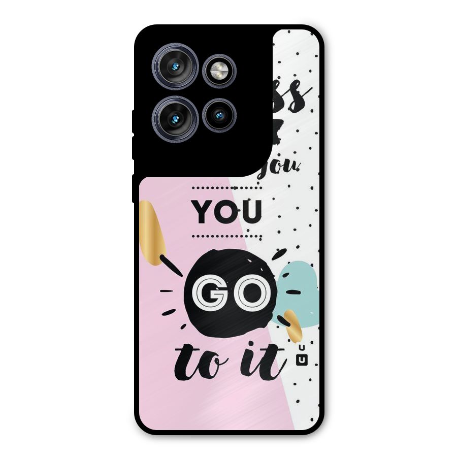 Go To Success Metal Back Case for Motorola Edge 50 Neo