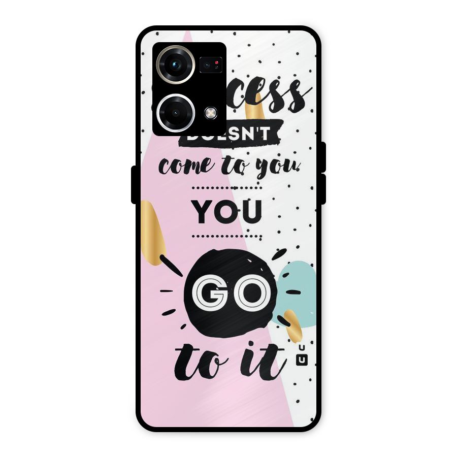 Go To Success Metal Back Case for Oppo F21s Pro 4G
