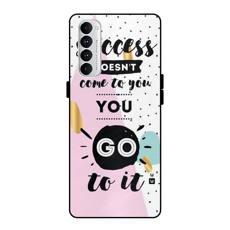 Go To Success Metal Back Case for Oppo Reno4 Pro
