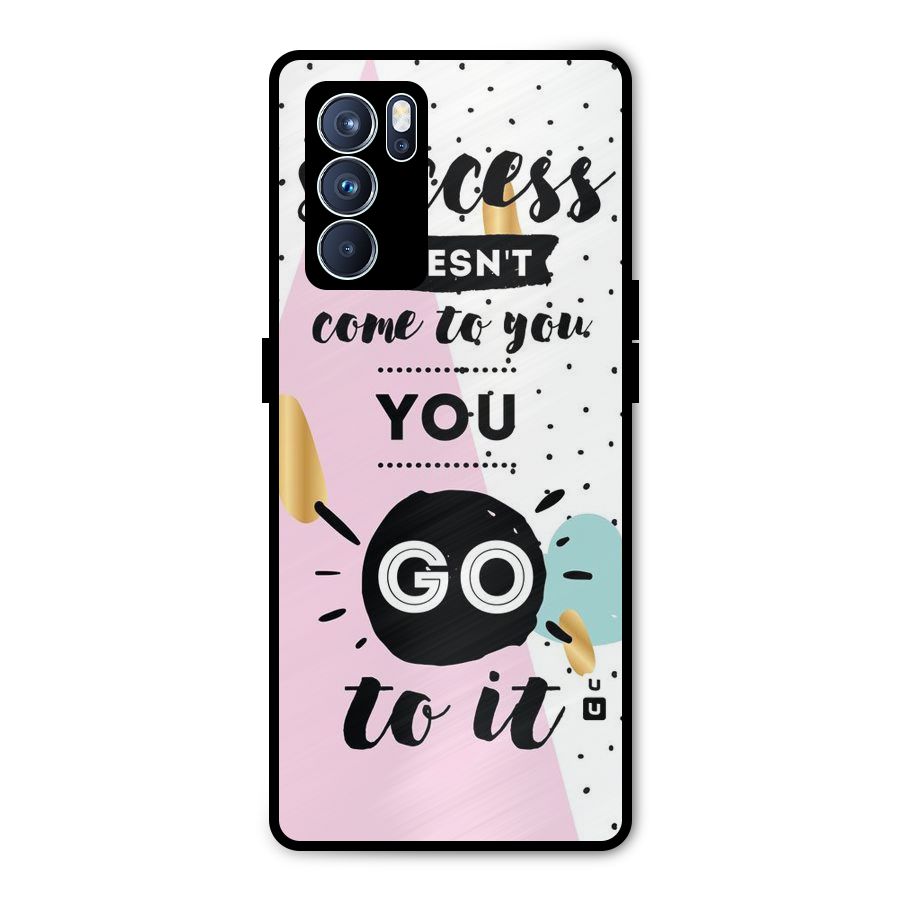 Go To Success Metal Back Case for Oppo Reno6 Pro 5G