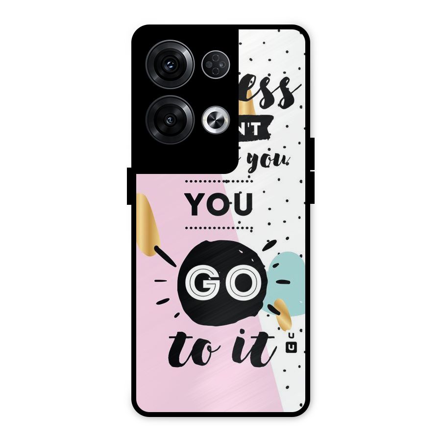 Go To Success Metal Back Case for Oppo Reno8 Pro 5G