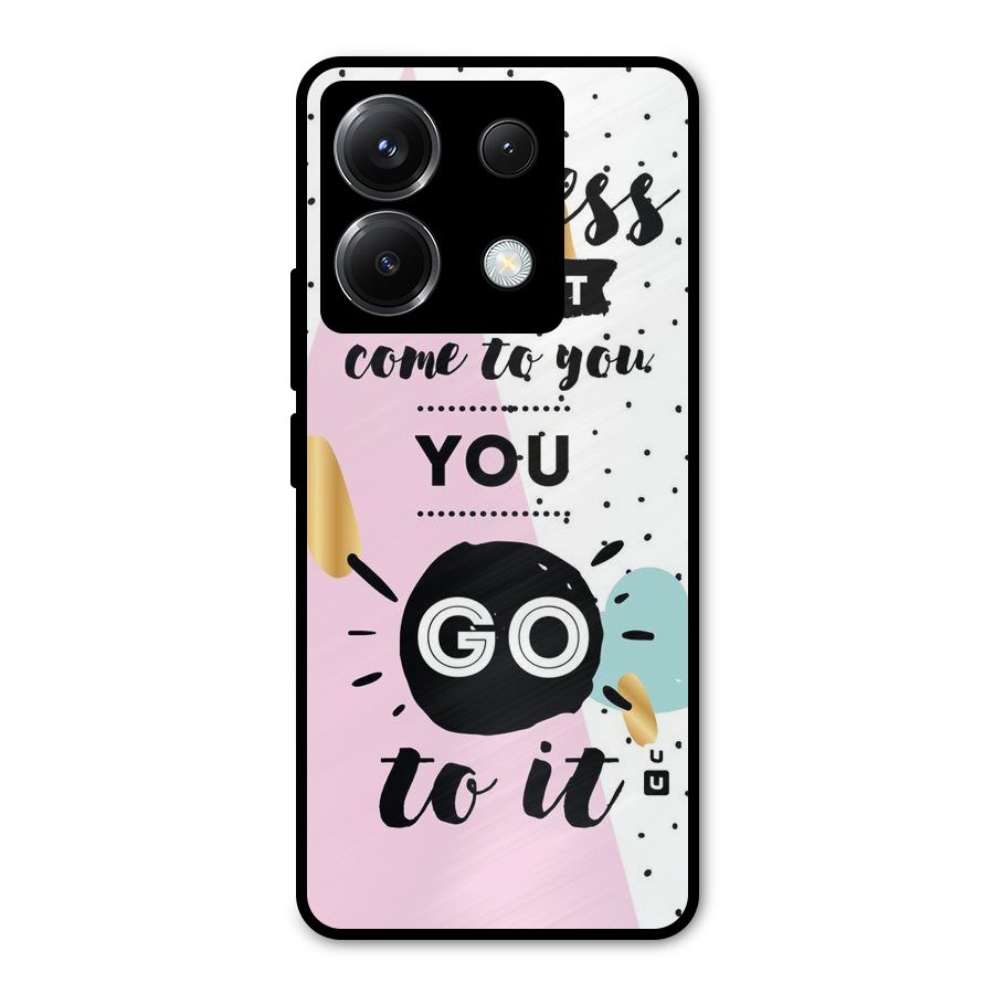 Go To Success Metal Back Case for Poco X6