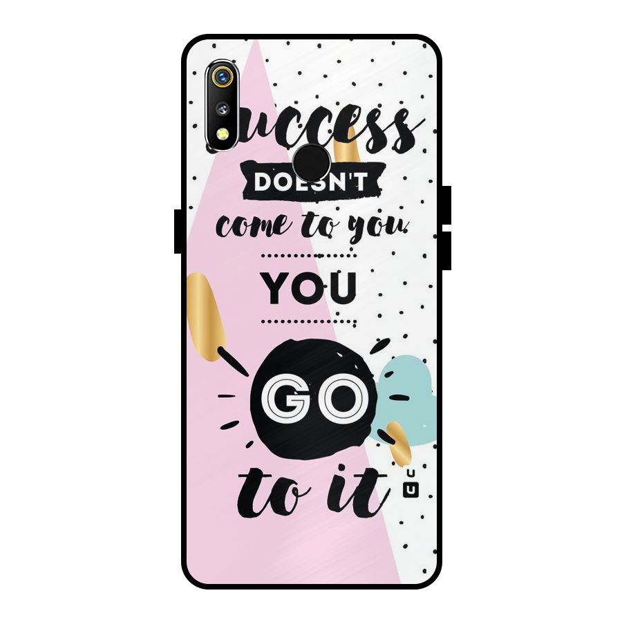 Go To Success Metal Back Case for Realme 3