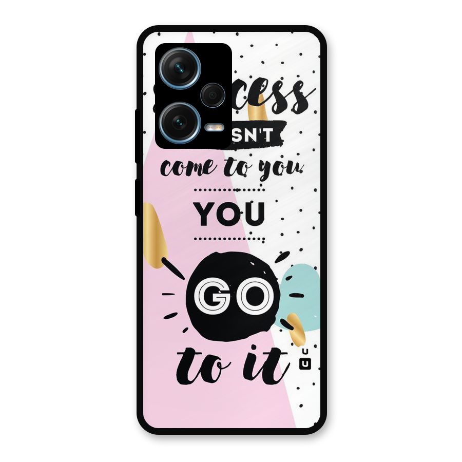 Go To Success Metal Back Case for Redmi Note 12 Pro Plus 5G