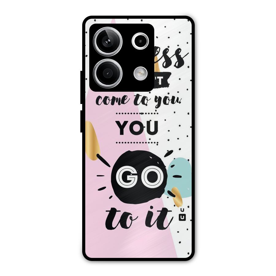 Go To Success Metal Back Case for Redmi Note 13 5G