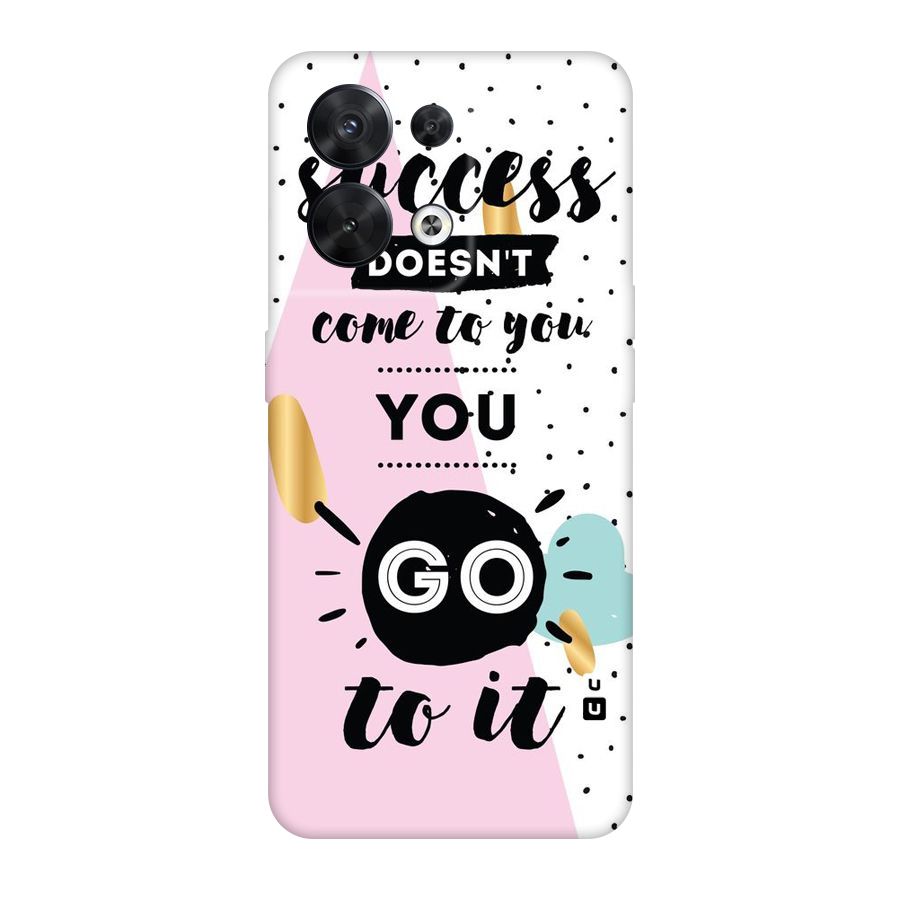 Go To Success Original Polycarbonate Back Case for Oppo Reno8 5G