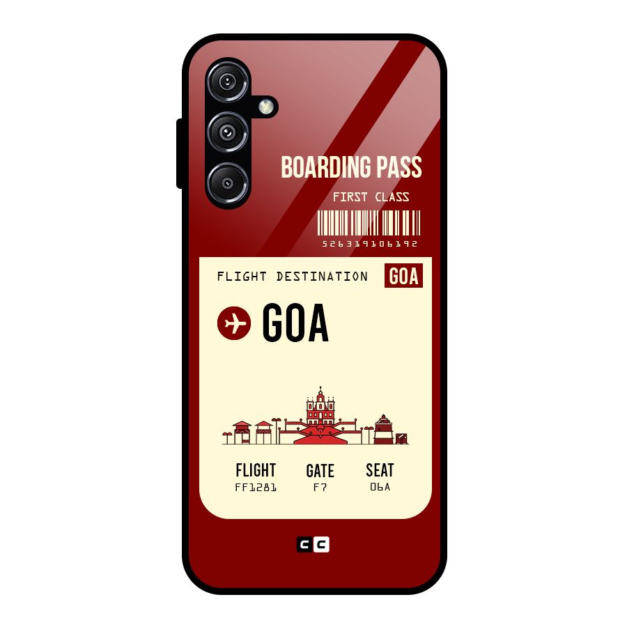 Goa Boarding Pass Glass Back Case for Galaxy M34 5G