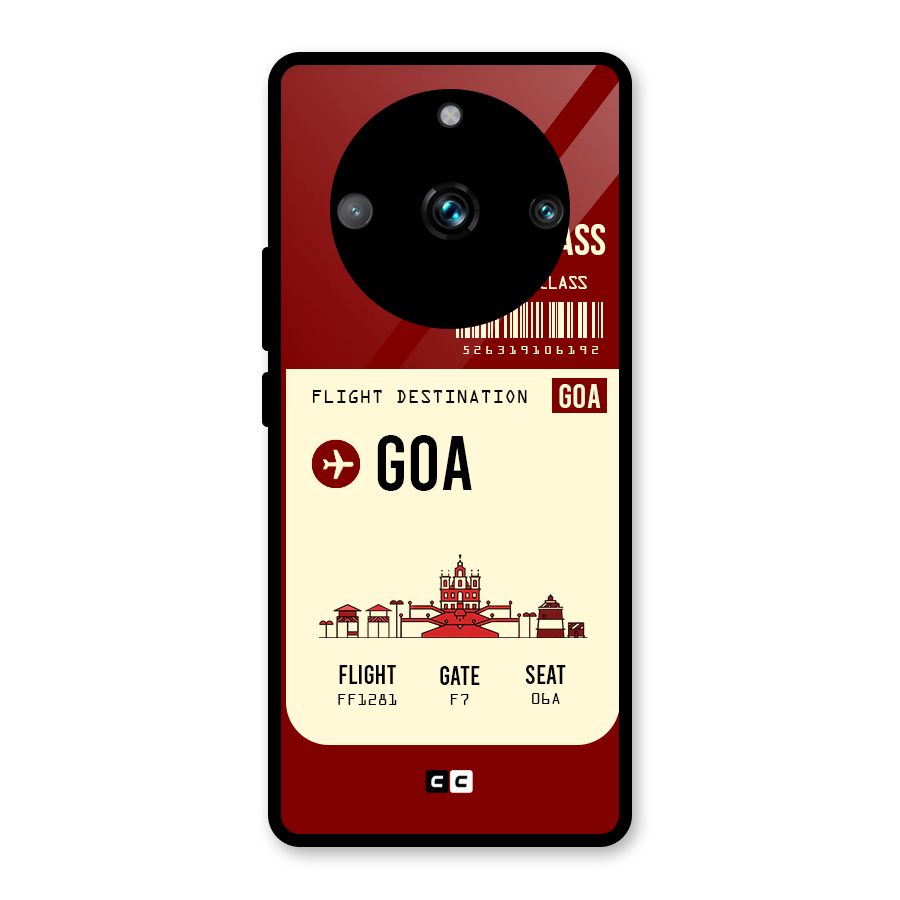 Goa Boarding Pass Glass Back Case for Realme 11 Pro