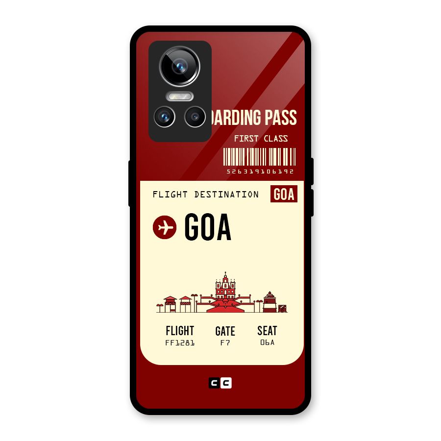 Goa Boarding Pass Glass Back Case for Realme GT Neo 3
