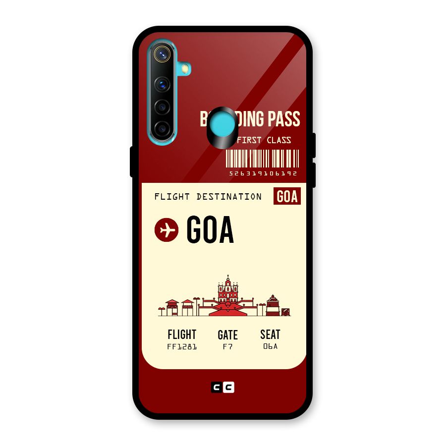 Goa Boarding Pass Glass Back Case for Realme Narzo 10