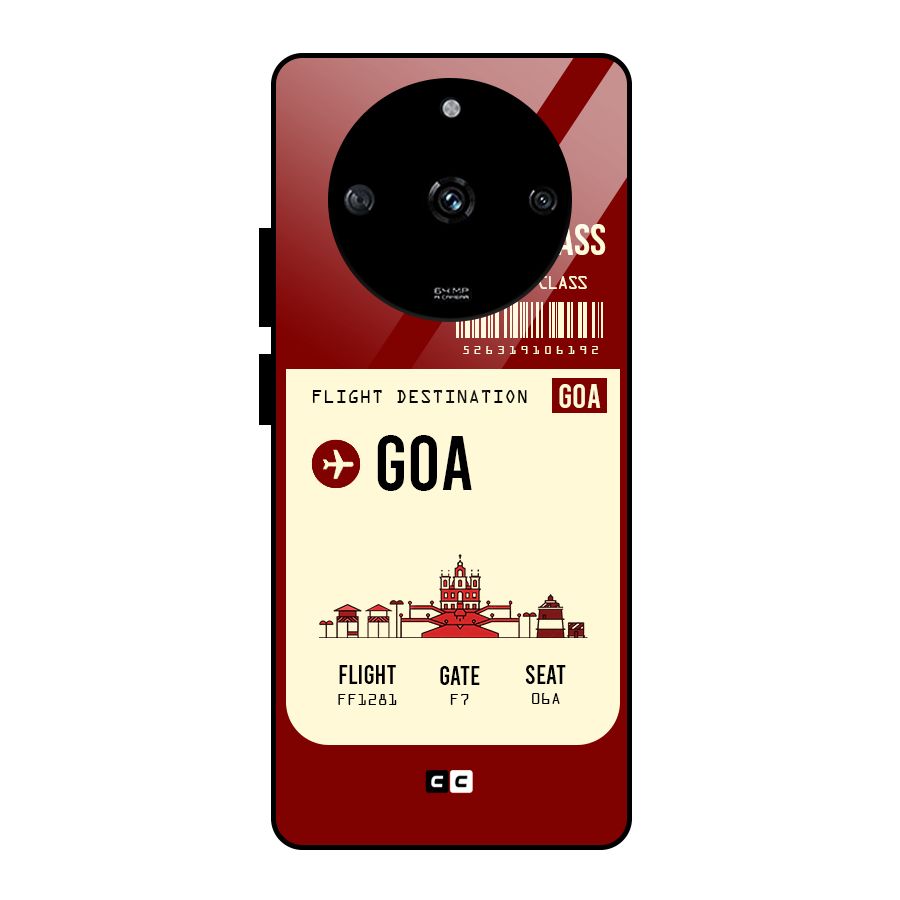 Goa Boarding Pass Glass Back Case for Realme Narzo 60 5G