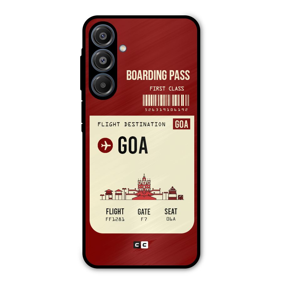Goa Boarding Pass Metal Back Case for Galaxy A16 5G