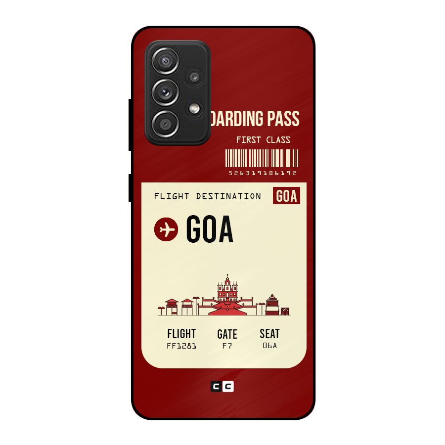 Goa Boarding Pass Metal Back Case for Galaxy A52s 5G
