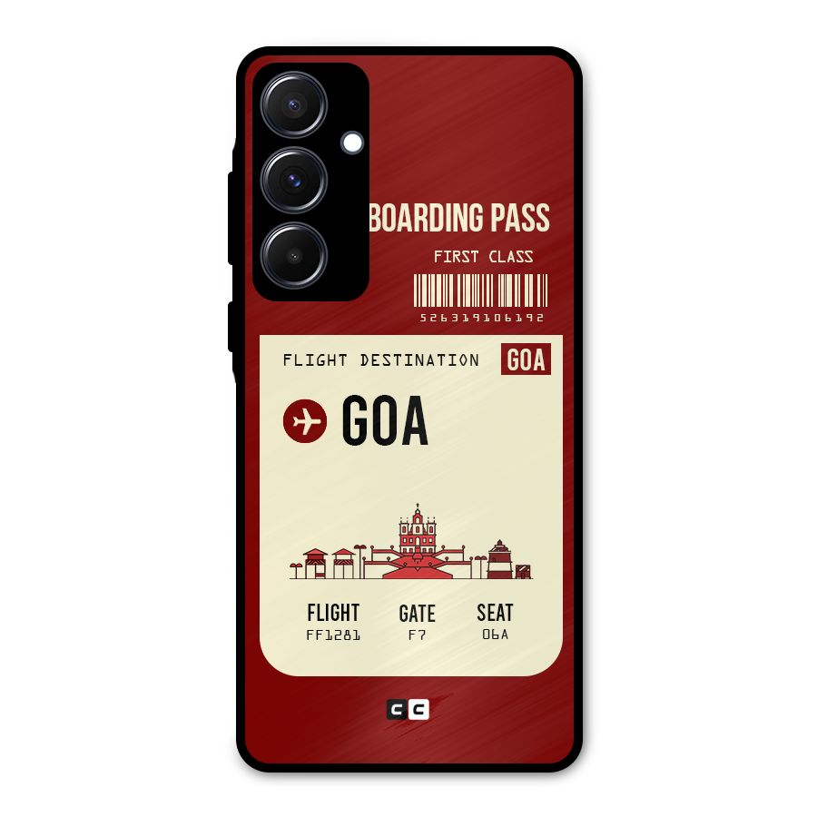 Goa Boarding Pass Metal Back Case for Galaxy A55