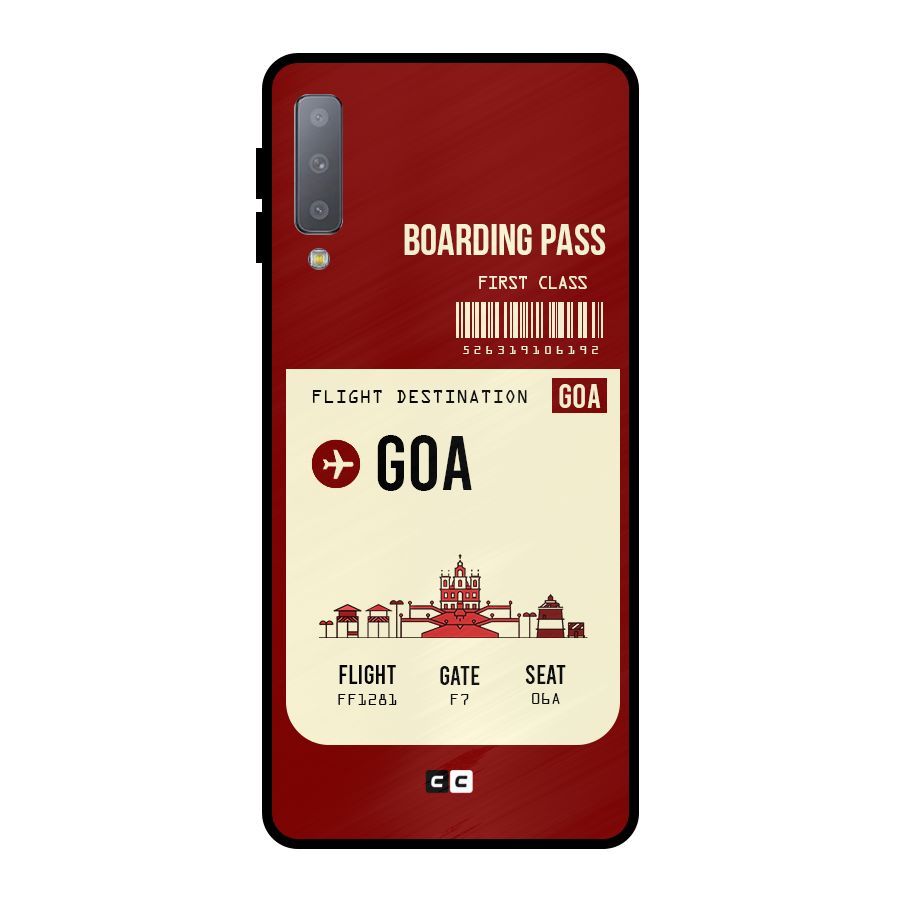 Goa Boarding Pass Metal Back Case for Galaxy A7 (2018)