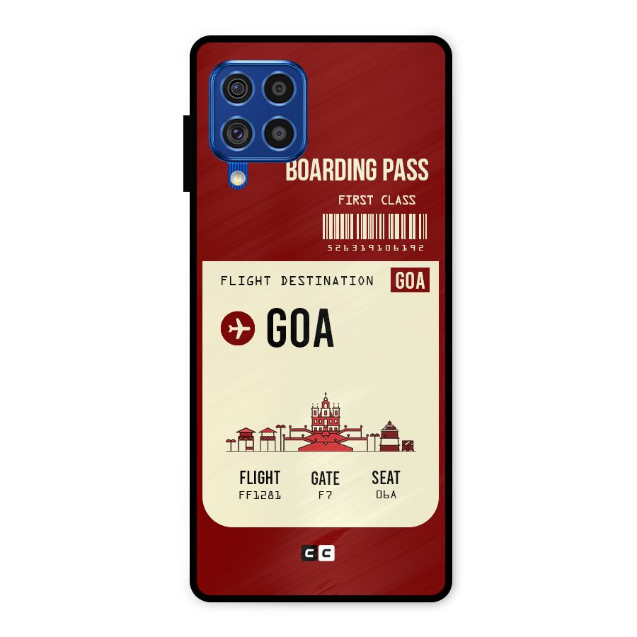 Goa Boarding Pass Metal Back Case for Galaxy F62