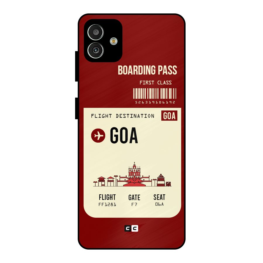Goa Boarding Pass Metal Back Case for Galaxy M13 5G