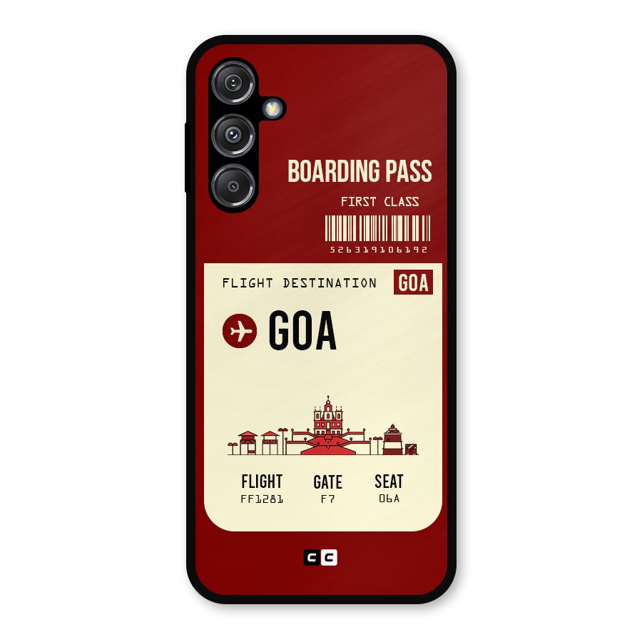 Goa Boarding Pass Metal Back Case for Galaxy M34 5G
