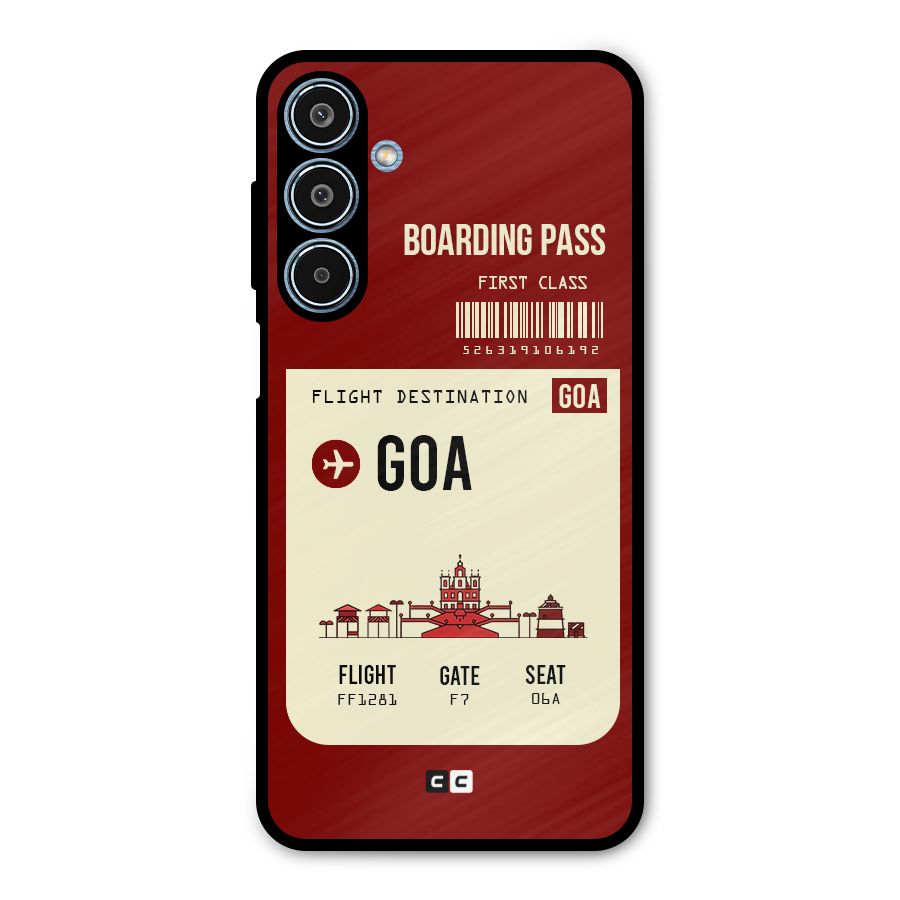 Goa Boarding Pass Metal Back Case for Galaxy M35