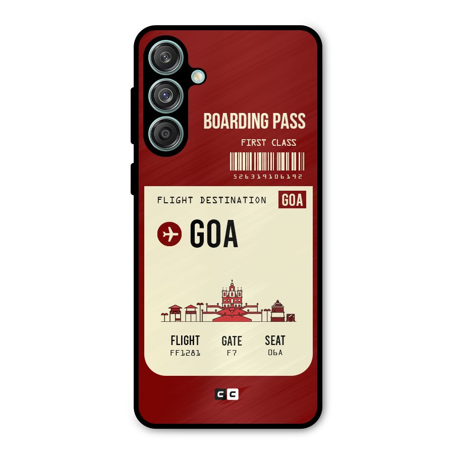 Goa Boarding Pass Metal Back Case for Galaxy M55 5G