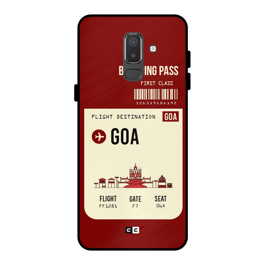 Goa Boarding Pass Metal Back Case for Galaxy On8 (2018)