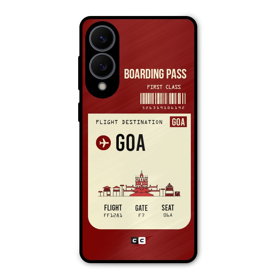 Goa Boarding Pass Metal Back Case for Galaxy S25 Edge