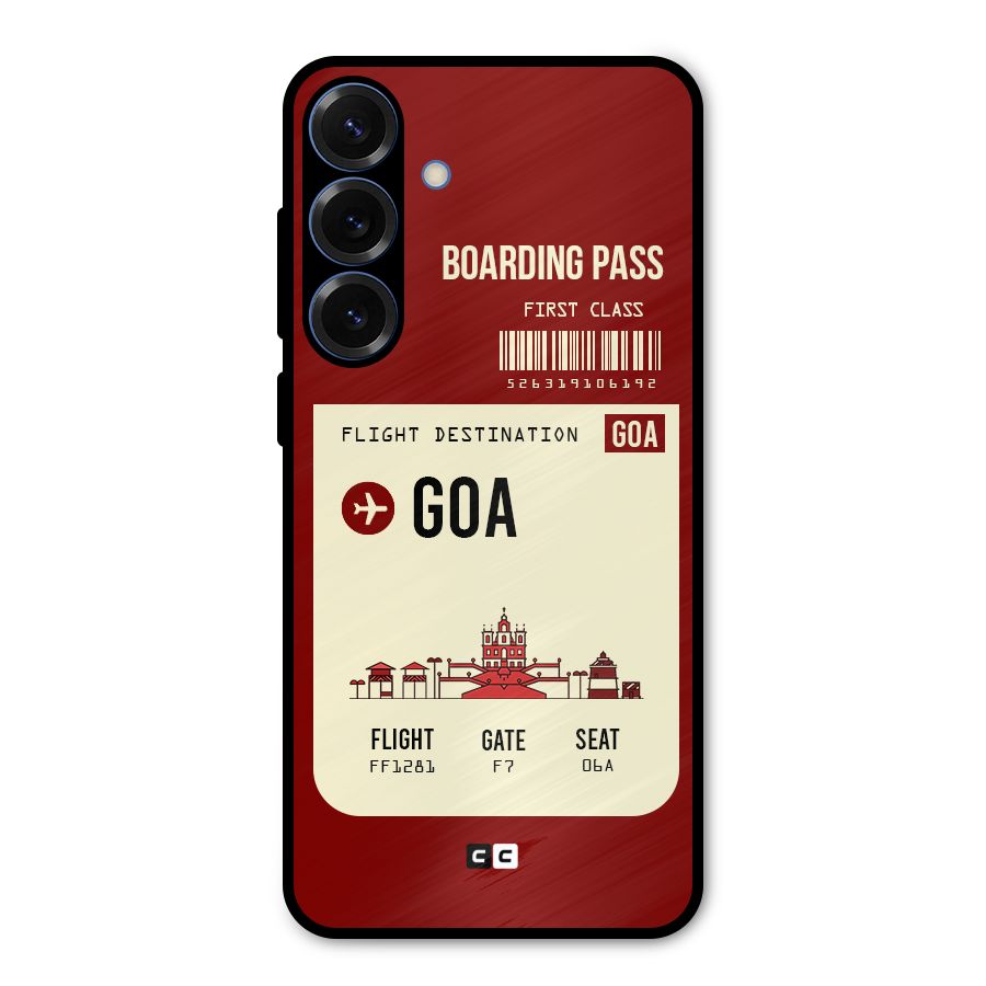 Goa Boarding Pass Metal Back Case for Galaxy S25 Plus