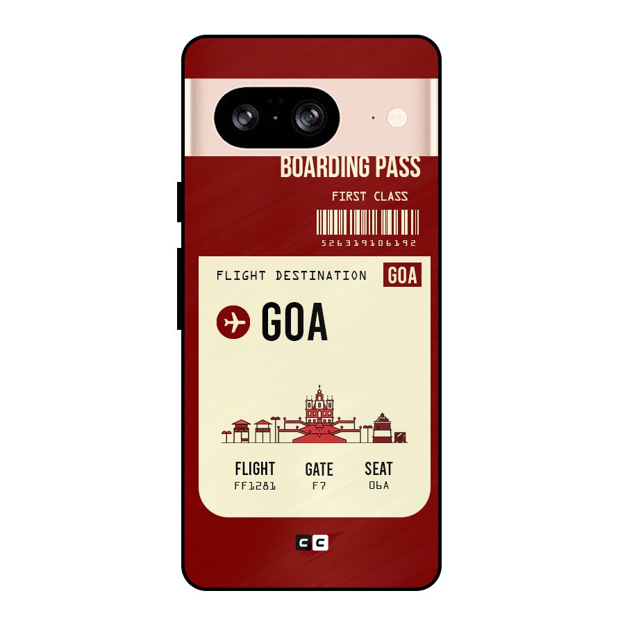 Goa Boarding Pass Metal Back Case for Google Pixel 8