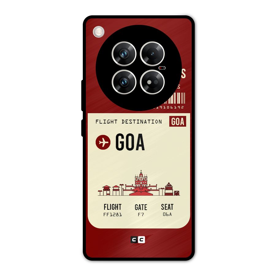 Goa Boarding Pass Metal Back Case for Infinix Zero 40 5G