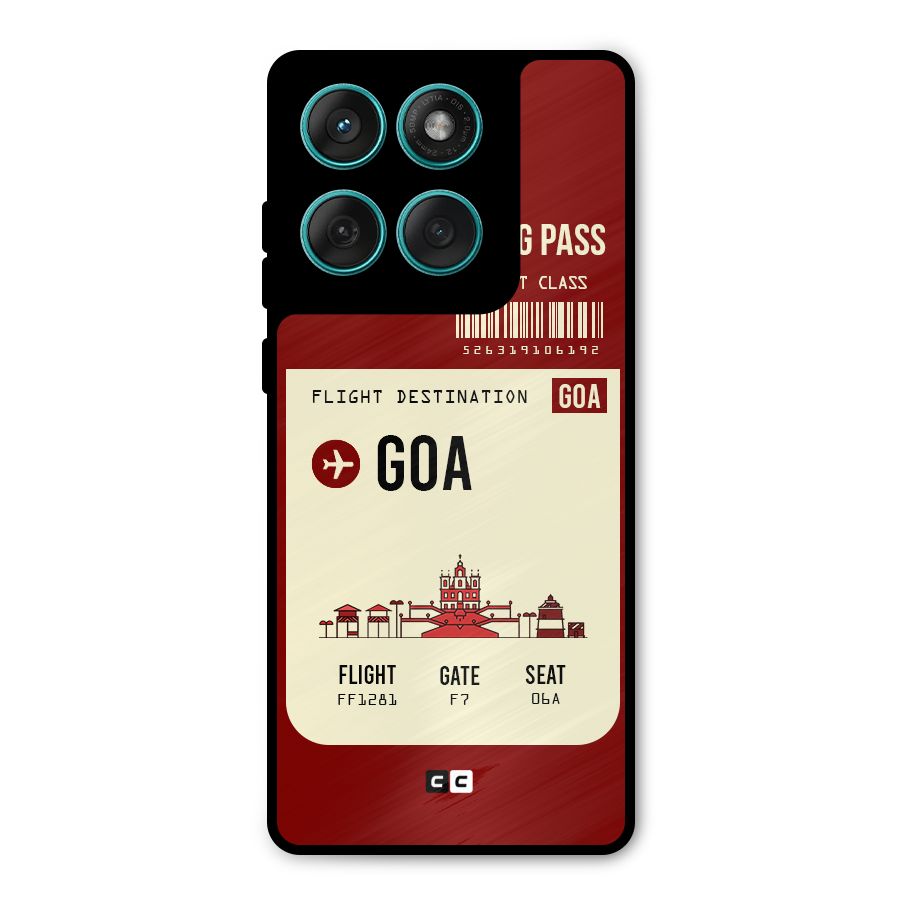 Goa Boarding Pass Metal Back Case for Motorola Edge 60 Fusion