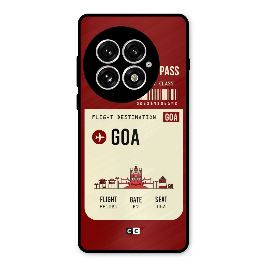 Goa Boarding Pass Metal Back Case for OnePlus 13