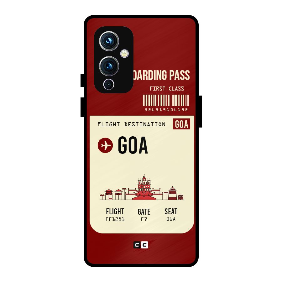 Goa Boarding Pass Metal Back Case for OnePlus 9