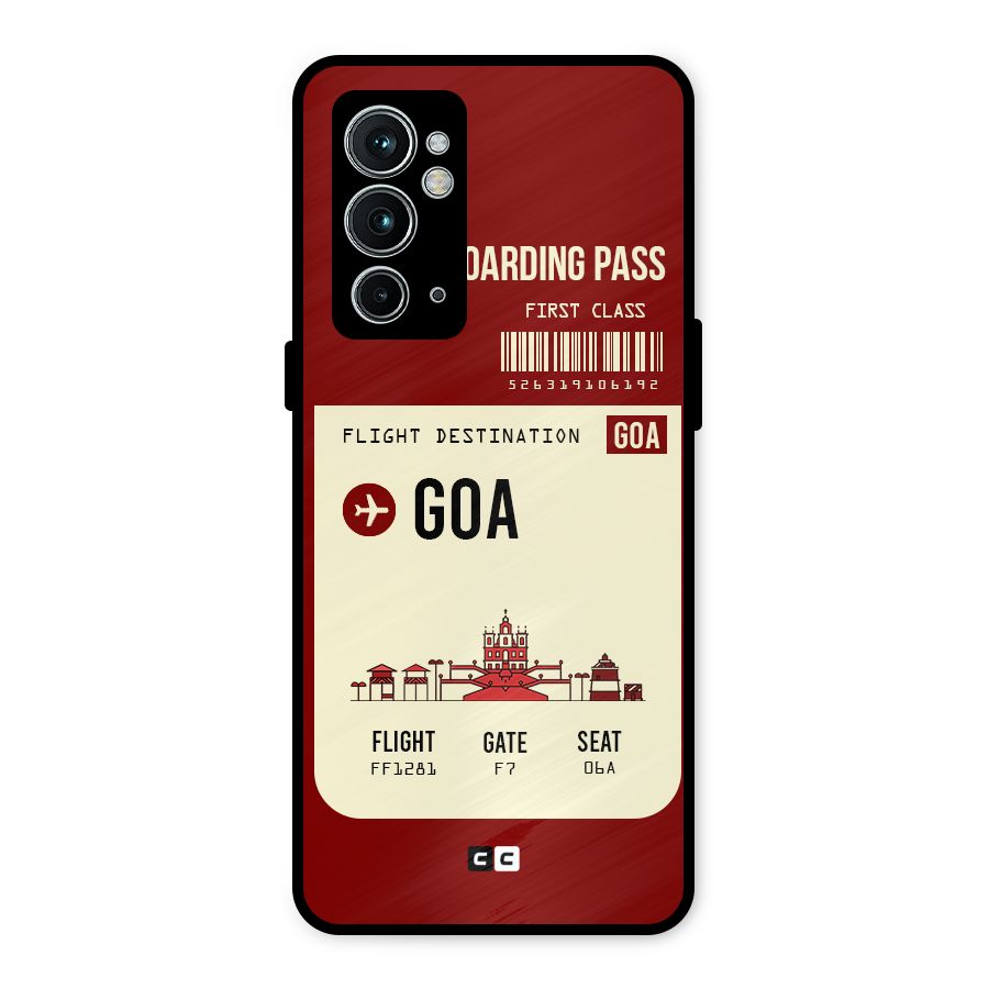 Goa Boarding Pass Metal Back Case for OnePlus 9RT 5G