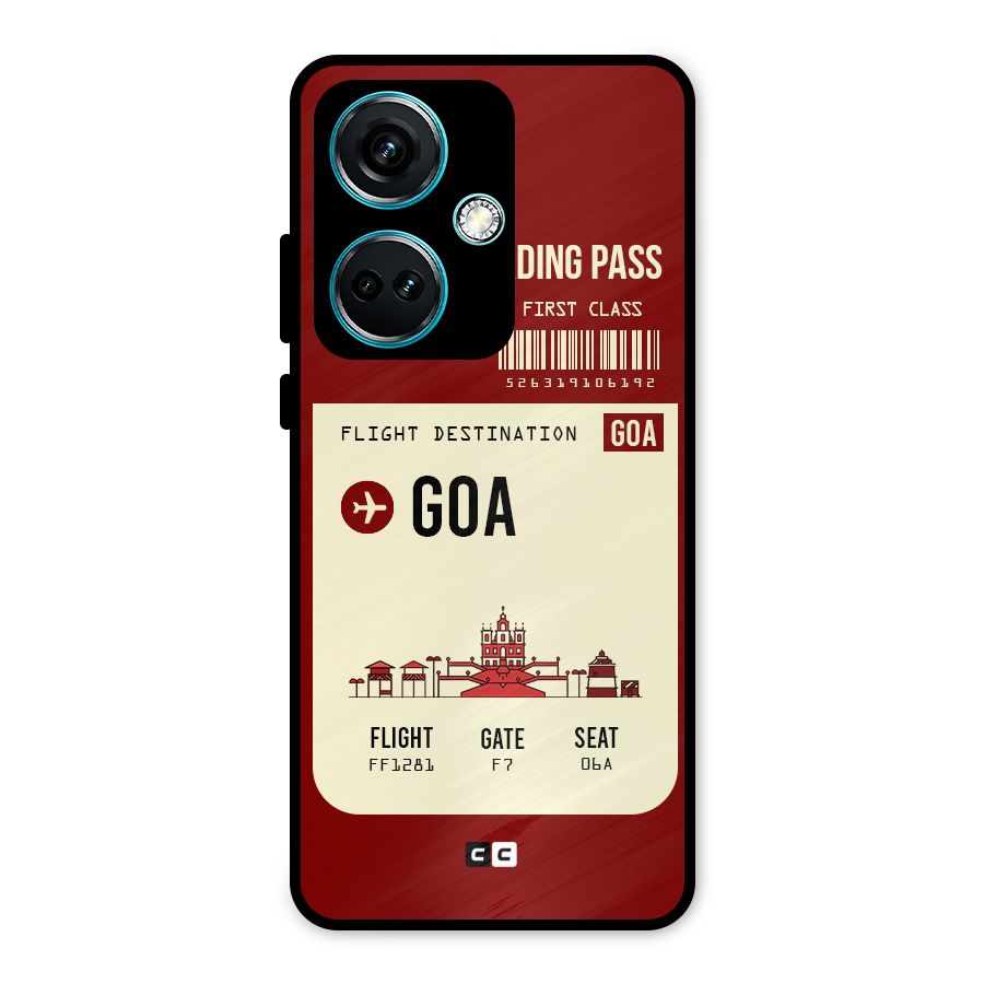 Goa Boarding Pass Metal Back Case for OnePlus Nord CE 3 5G