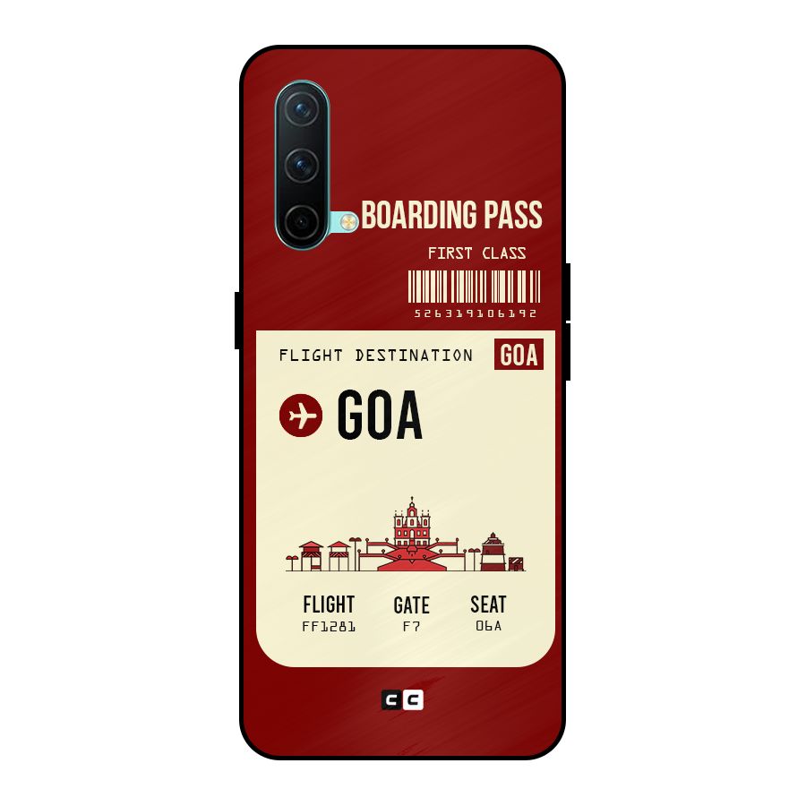Goa Boarding Pass Metal Back Case for OnePlus Nord CE 5G