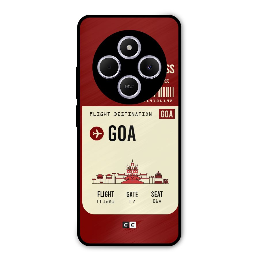 Goa Boarding Pass Metal Back Case for Poco M7