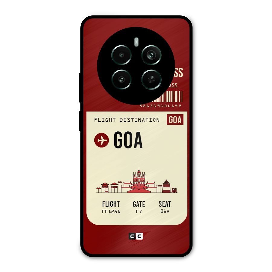 Goa Boarding Pass Metal Back Case for Realme 12 Pro Plus