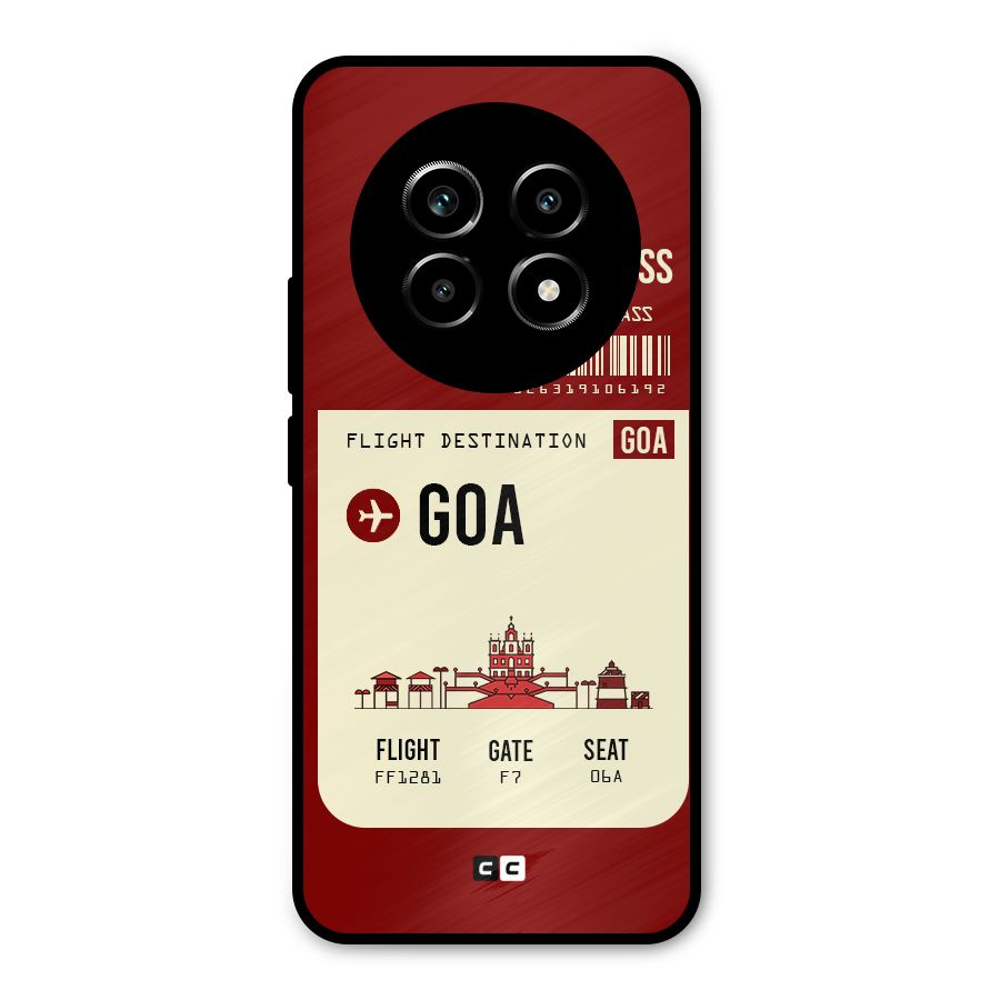 Goa Boarding Pass Metal Back Case for Realme 13 Pro