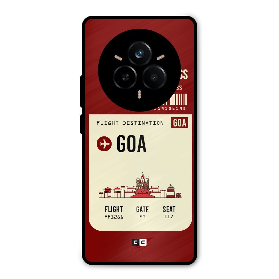 Goa Boarding Pass Metal Back Case for Realme 14 Pro Plus