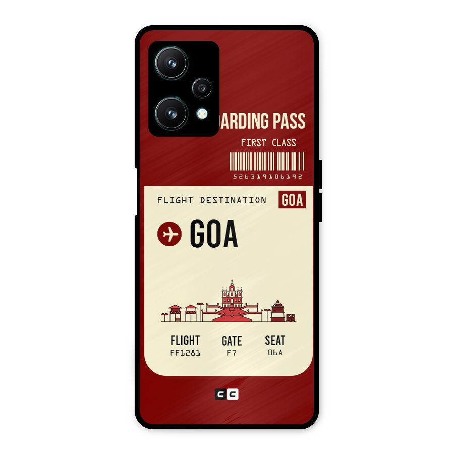 Goa Boarding Pass Metal Back Case for Realme 9 Pro 5G