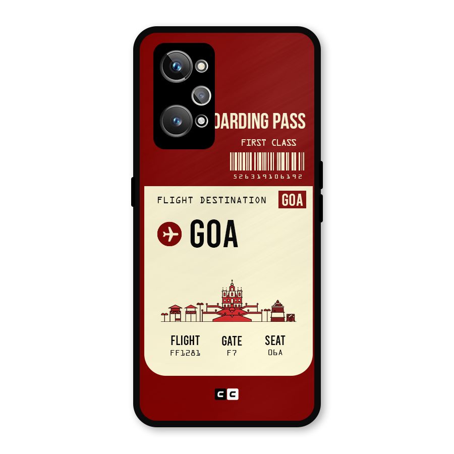 Goa Boarding Pass Metal Back Case for Realme GT Neo 3T