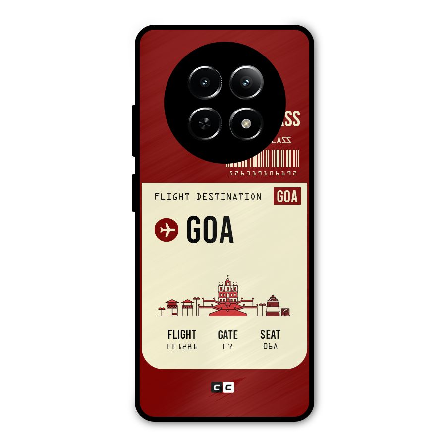 Goa Boarding Pass Metal Back Case for Realme Narzo 70x 5G