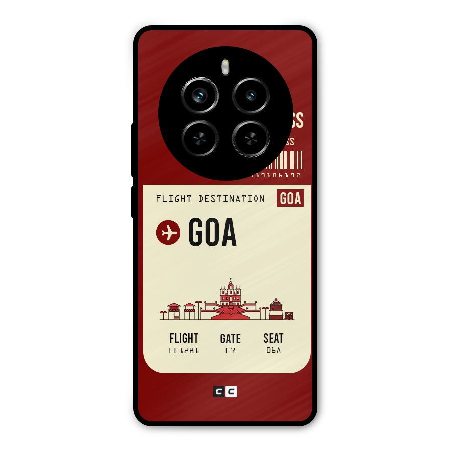 Goa Boarding Pass Metal Back Case for Realme P1 Pro