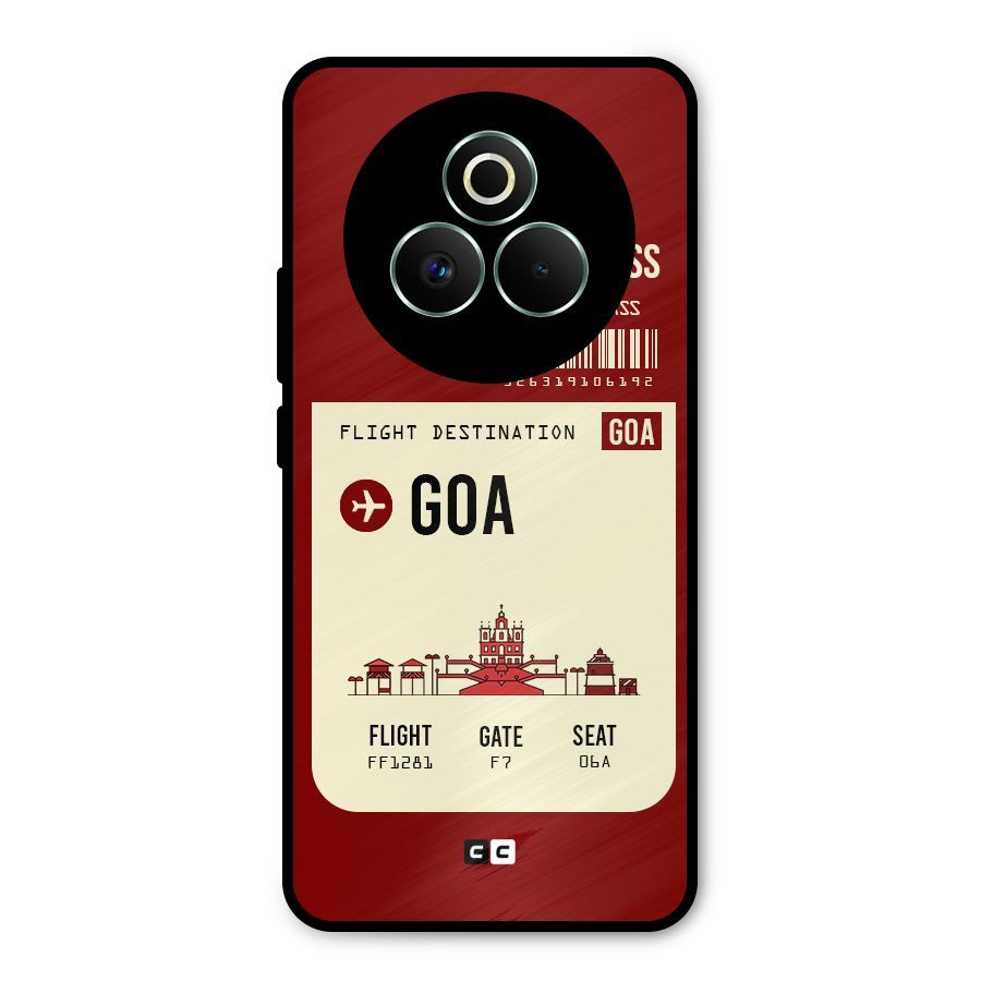 Goa Boarding Pass Metal Back Case for Realme P3 Pro
