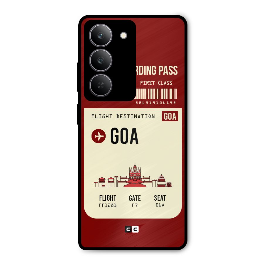 Goa Boarding Pass Metal Back Case for Realme P3x